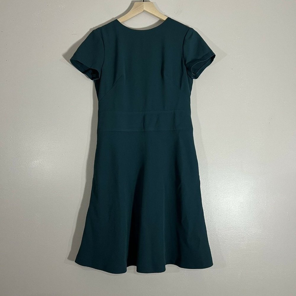 Brooks Brothers Green Shift Career Workwear Dress Zipper Womens Size 4